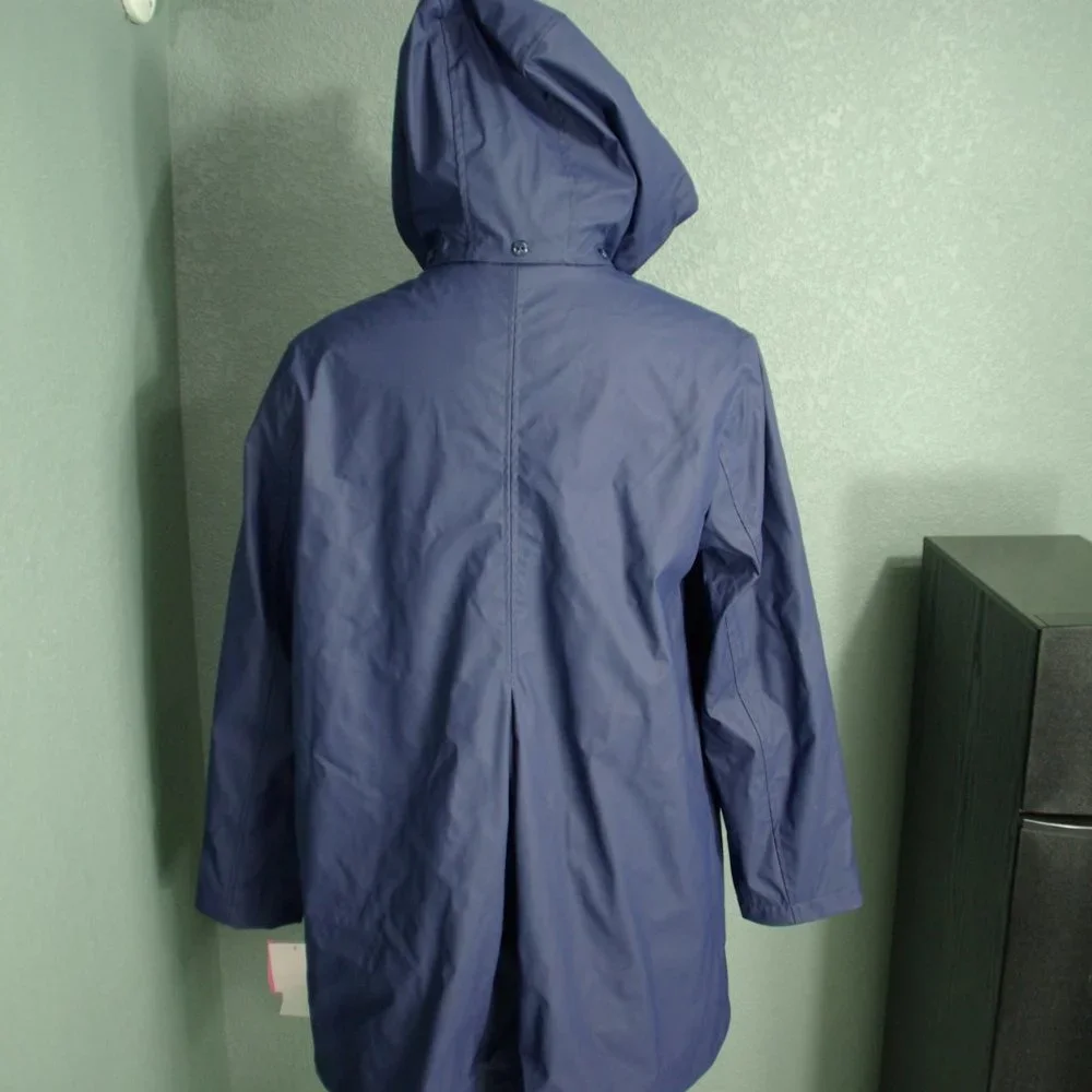 NWT Kate Spade New York Aline Raincoat Hooded Jacket Size 4 Water Resistant